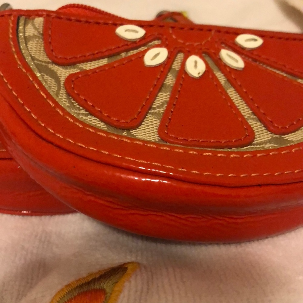 Coach orange slice coin purse - Picture 5 of 5